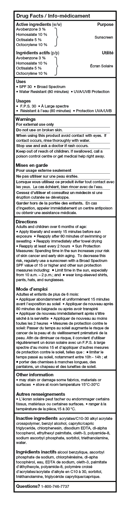 Drug Facts Table